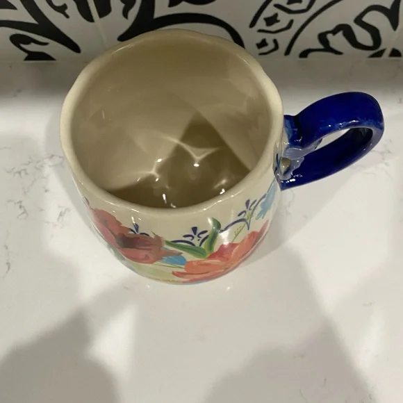 Pioneer Woman Spring Bouquet Ceramic Mug Floral Blue Cup 16oz - Picture 5 of 6